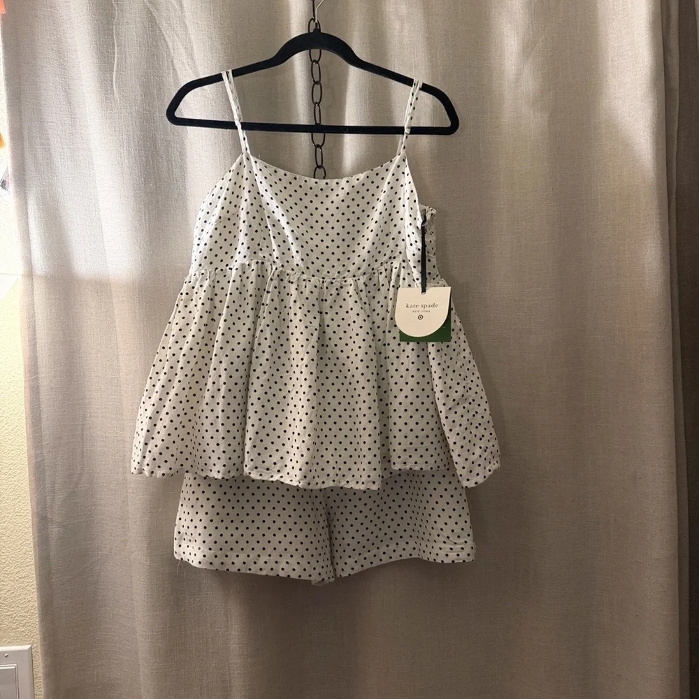 Kate Spade White and Black Polka Dot Shorts - Picture 3 of 3